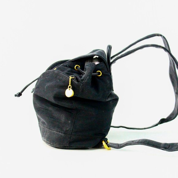 Dona Karan backpack leather and nylon - Picture 4 of 7